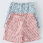 Seersucker Shorts - Marine Blue