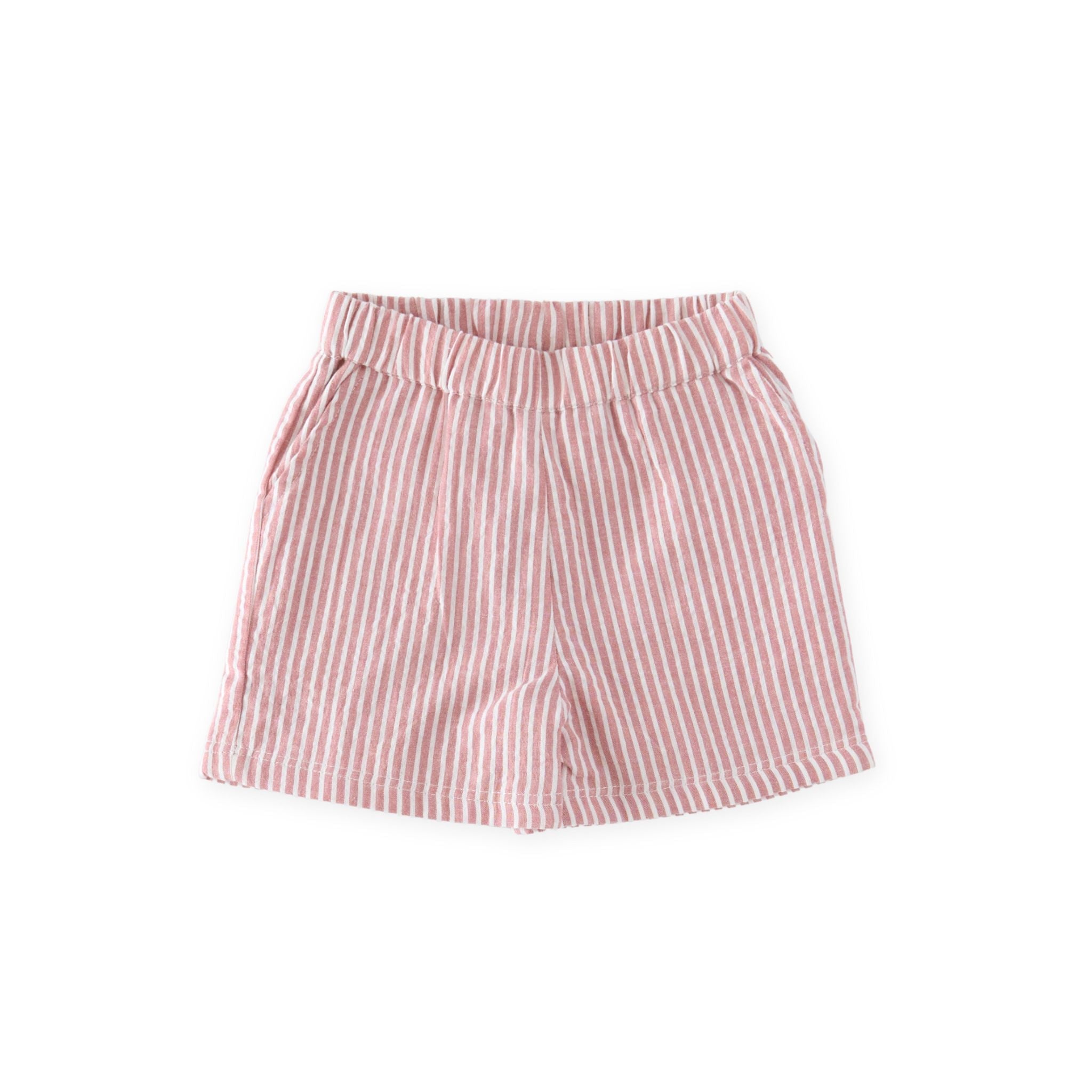 Seersucker Shorts - Anchor Red