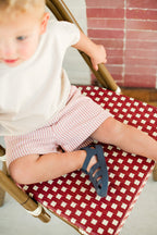 seersucker shorts anchor red