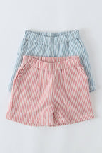 seersucker shorts anchor red