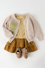 corduroy skirt ochre