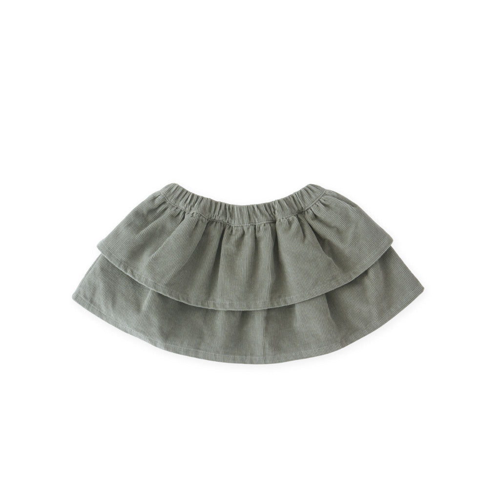 corduroy skirt sage in greens pattern