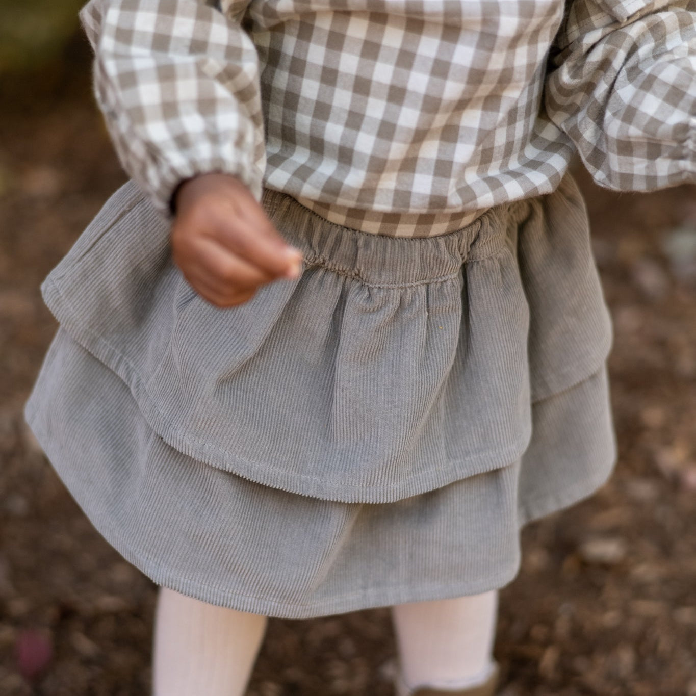 Corduroy Skirt - Sage