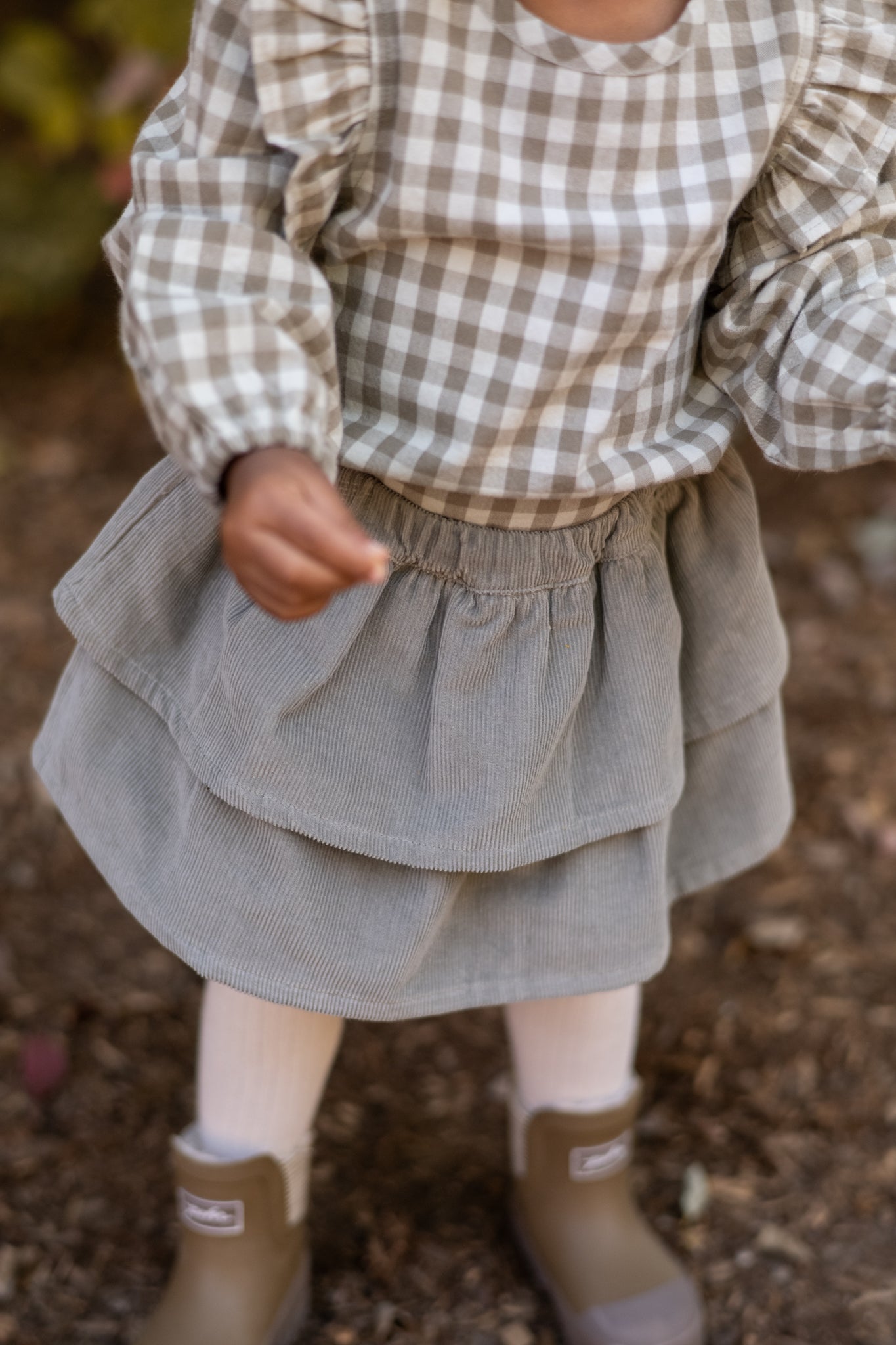 Corduroy Skirt - Sage