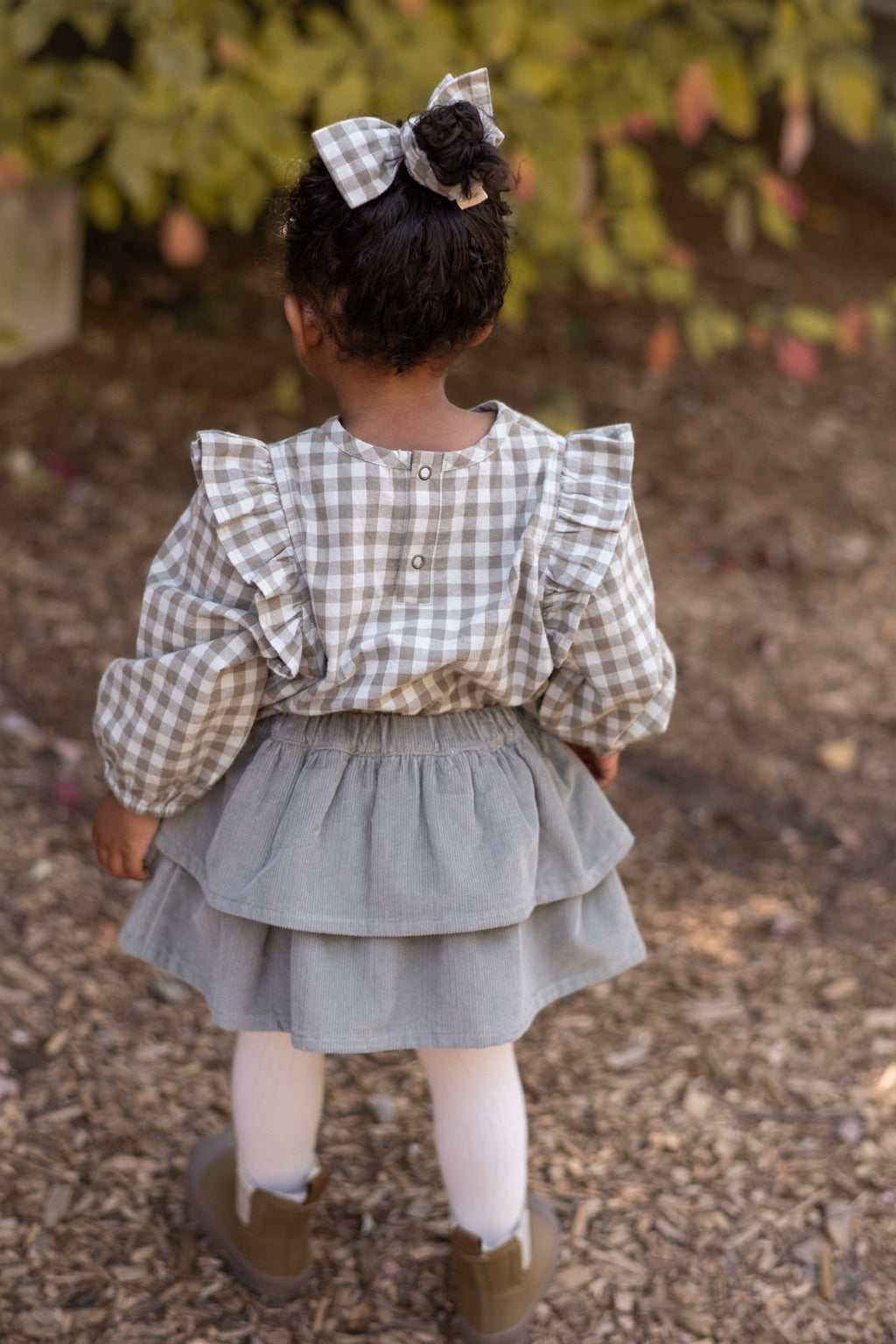 corduroy skirt sage