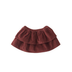 corduroy skirt mulberry in reds pattern
