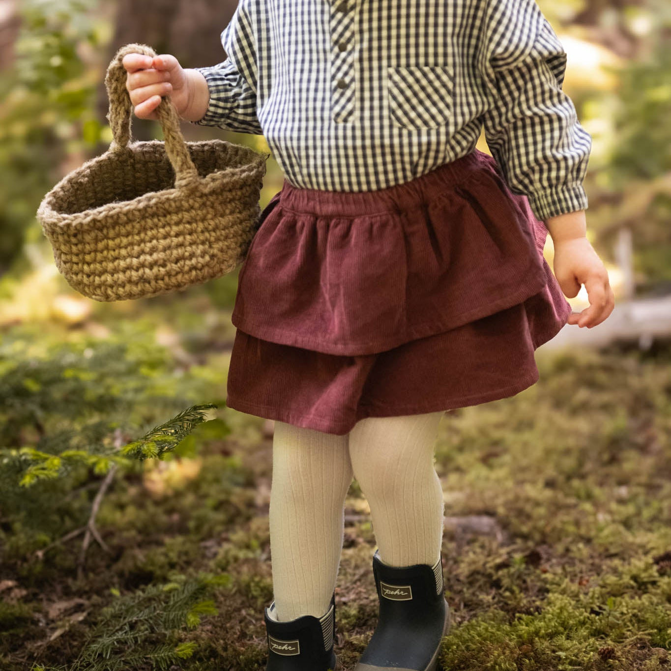 corduroy skirt mulberry