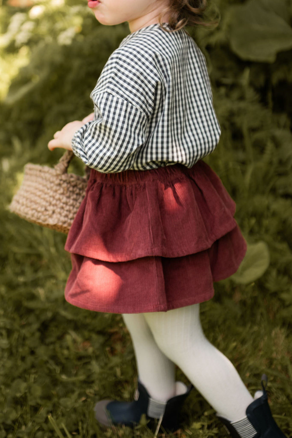 corduroy skirt mulberry