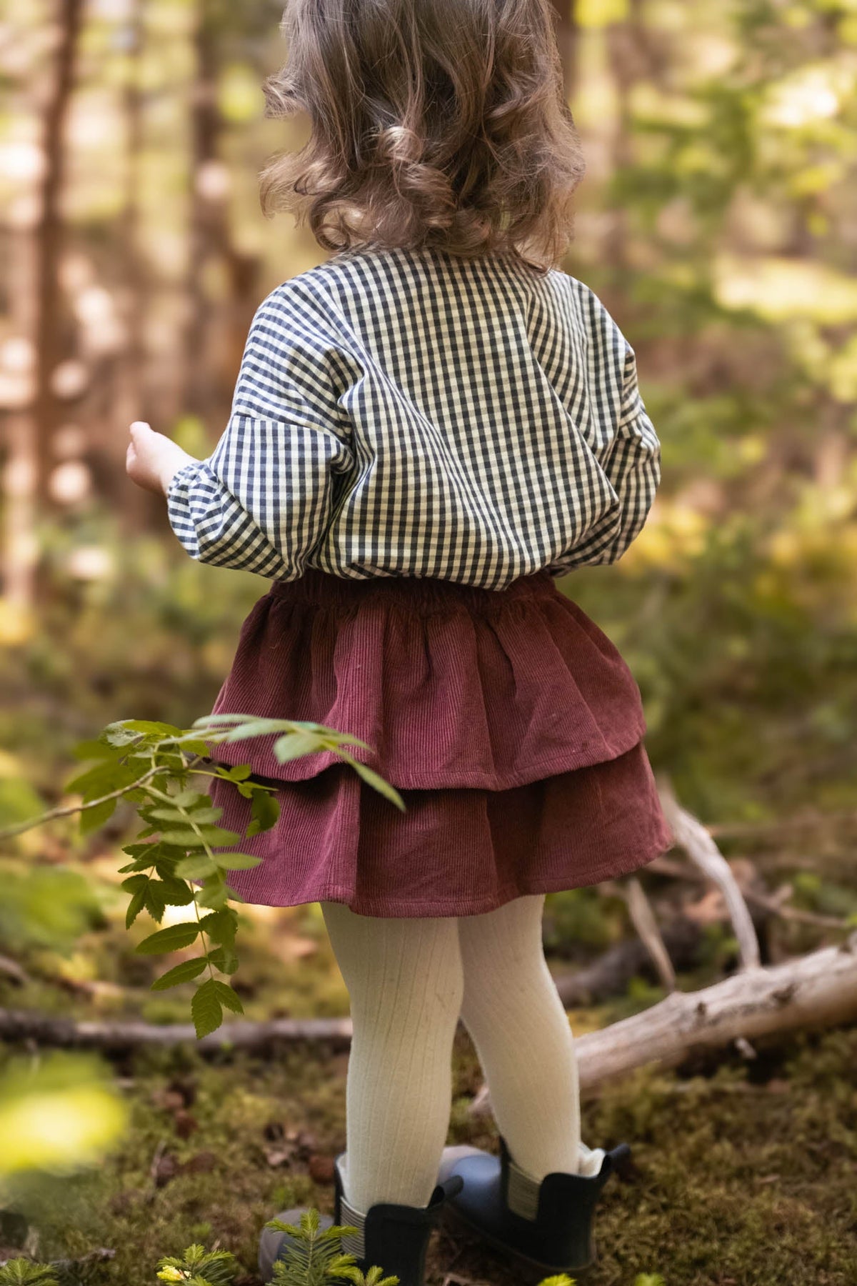 corduroy skirt mulberry