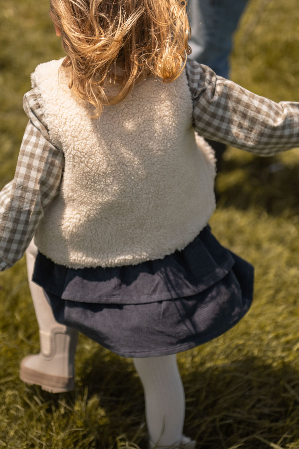 corduroy skirt ink blue