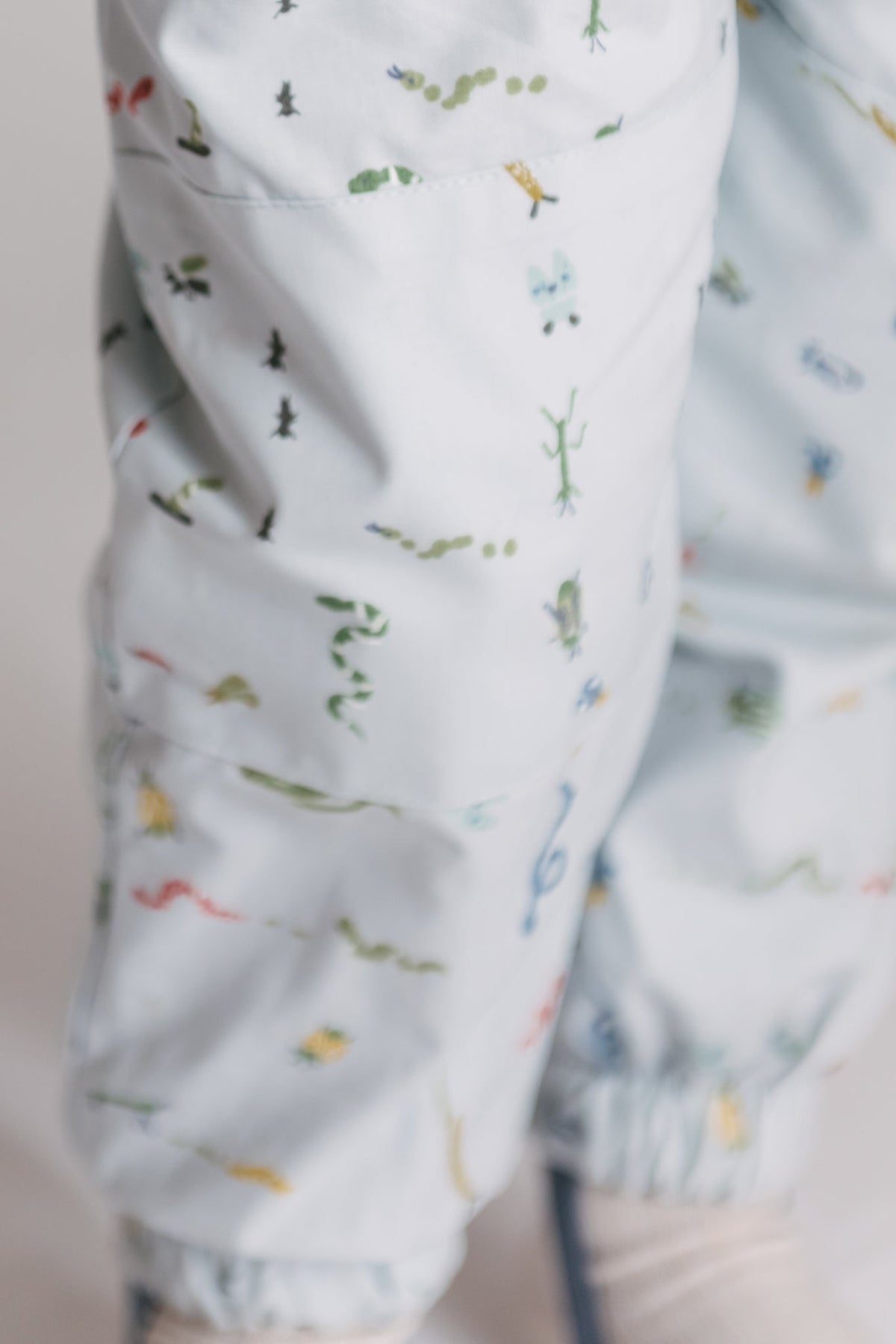 park splash pant crawling critters blue