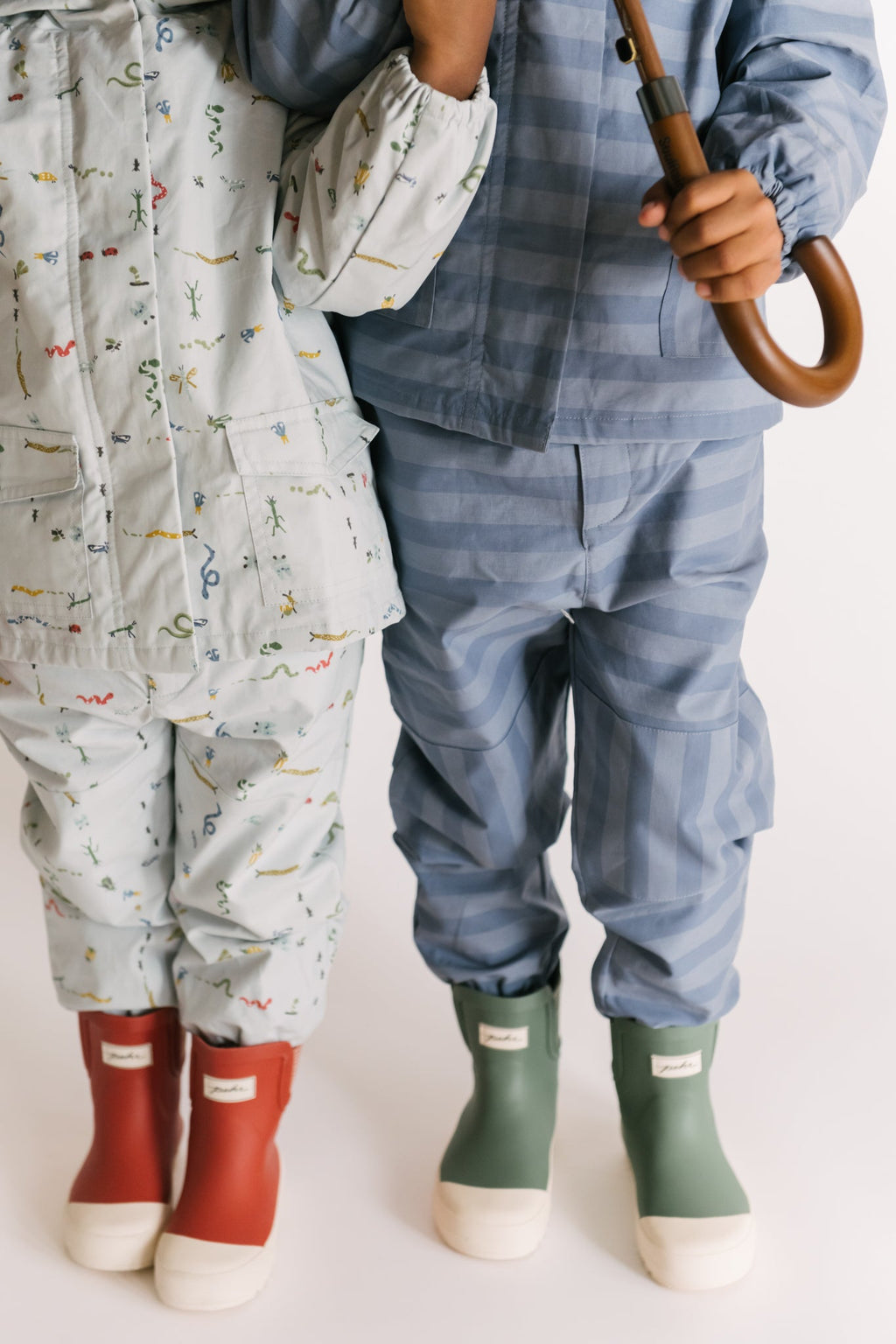 park splash pant crawling critters blue