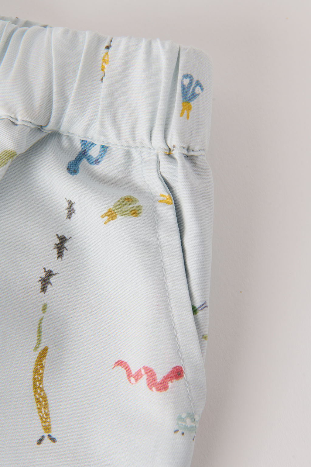 park splash pant crawling critters blue