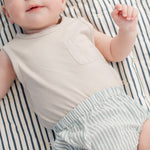 Seersucker Bloomer - Marine Blue