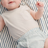 Seersucker Bloomer - Marine Blue