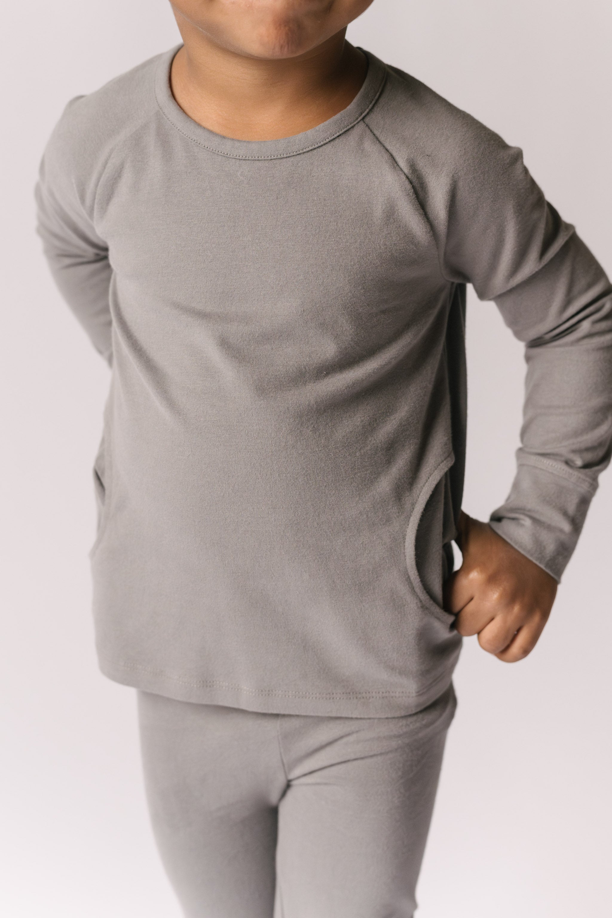 Essentials Top - Charcoal