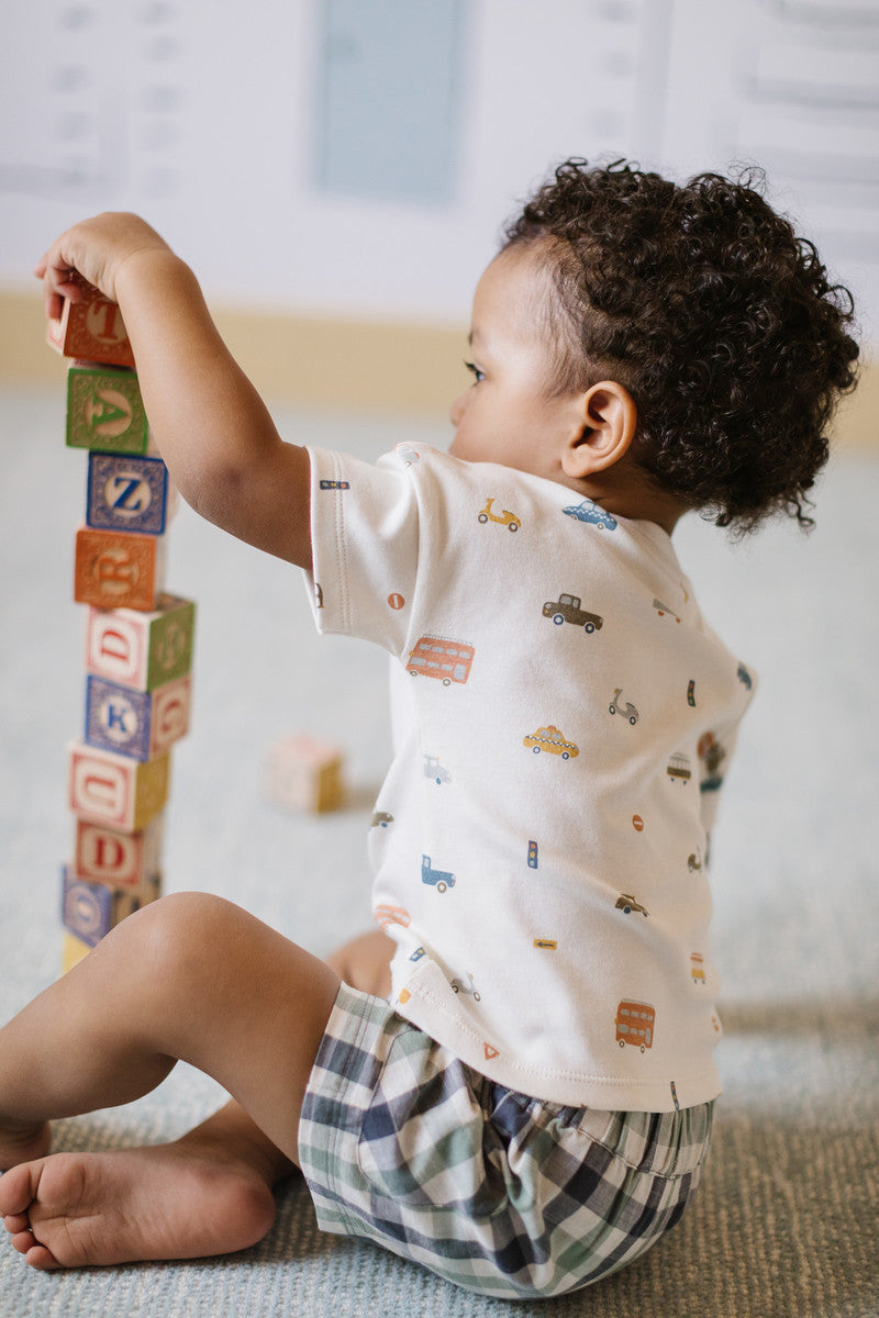 Dropped Shoulder Short Sleeve T-Shirt - Rush Hour