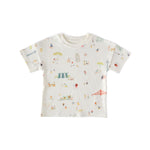 Dropped Shoulder Short Sleeve T-Shirt - Explore the World