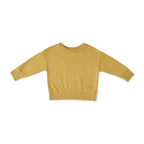 kids french terry kids sweatshirt dijon in yellows pattern
