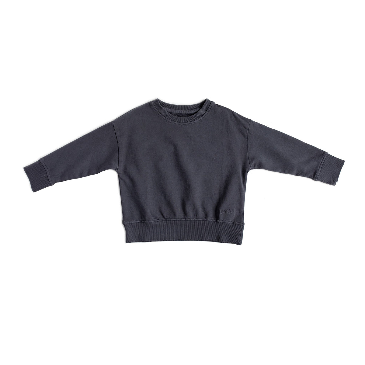 kids french terry kids sweatshirt ink blue in blues pattern