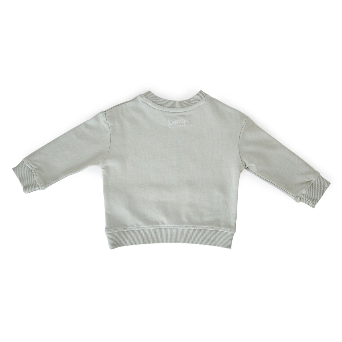 french terry shoulder snap sweatshirt soft sea