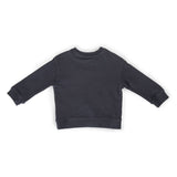 french terry shoulder snap sweatshirt ink blue