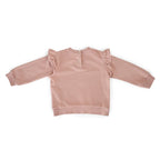 baby french terry baby ruffle sweatshirt soft peony