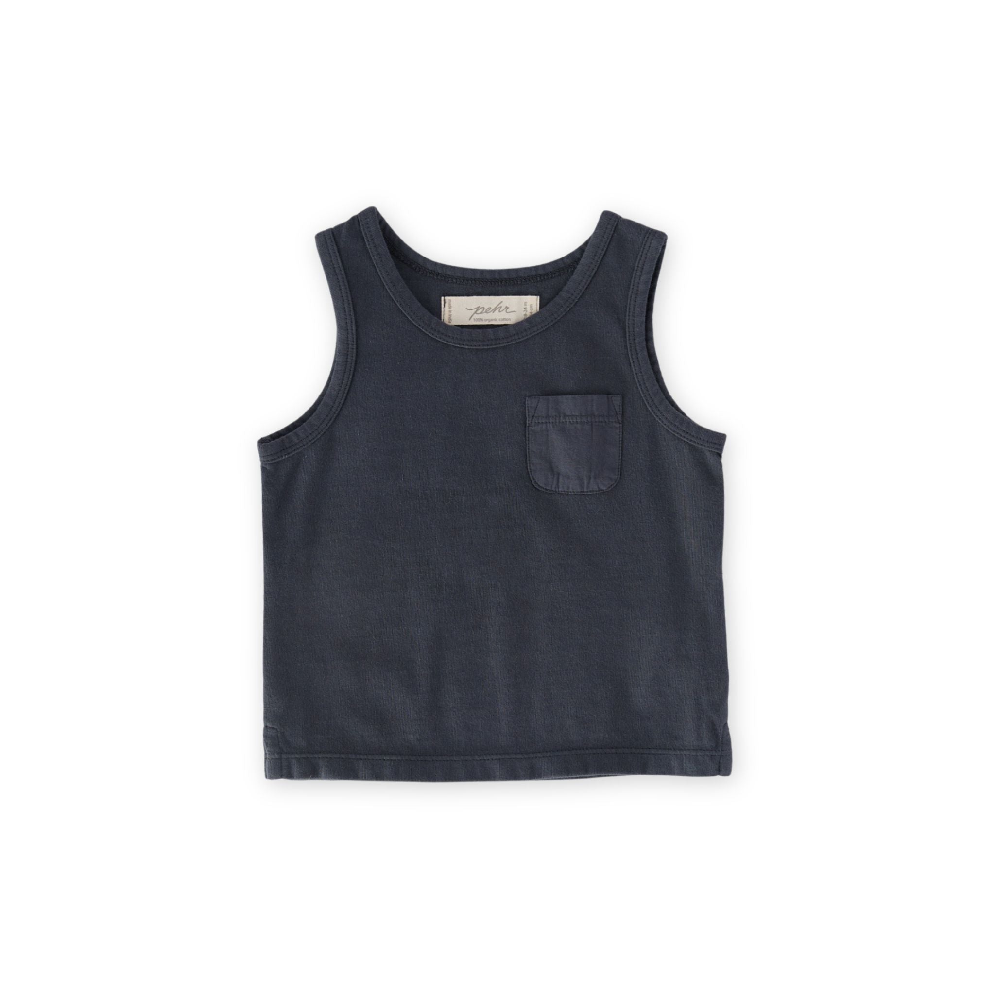 garment dye tank ink blue in blues pattern