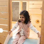 French Terry Ruffle Vest - Soft Peony