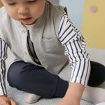 French Terry Patch Pocket Vest - Soft Sea