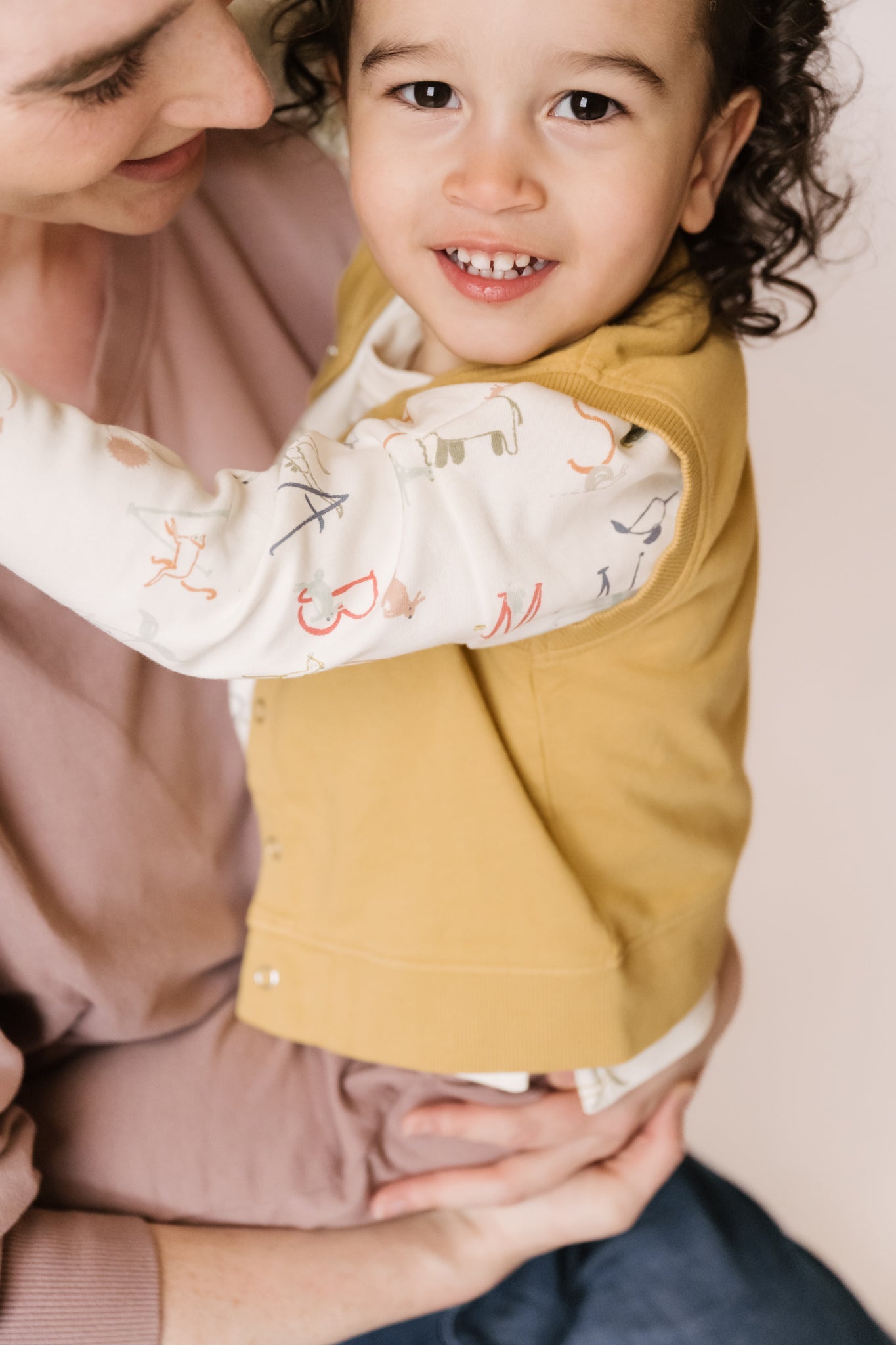 French Terry Patch Pocket Vest - Dijon