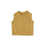 French Terry Patch Pocket Vest - Dijon