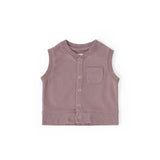 pehr- French Terry Patch Pocket Vest- Plum-1