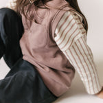 pehr- French Terry Patch Pocket Vest- Plum-2