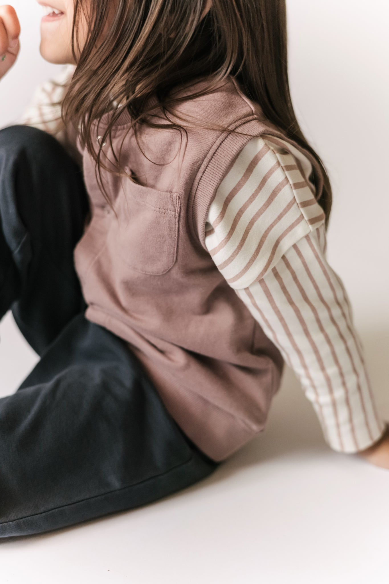 pehr- French Terry Patch Pocket Vest- Plum-2