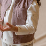 pehr- French Terry Patch Pocket Vest- Plum-3