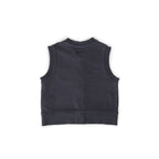 french terry patch pocket vest ink blue pehr