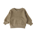 teddy fleece dropped shoulder sweatshirt moss in greens pattern