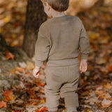 Teddy Fleece Dropped Shoulder Sweatshirt - Moss