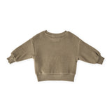 Teddy Fleece Dropped Shoulder Sweatshirt - Moss