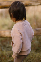 teddy fleece dropped shoulder sweatshirt rose pink