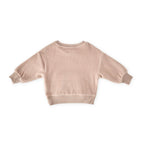 teddy fleece dropped shoulder sweatshirt rose pink
