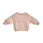 kids teddy fleece kids dropped shoulder sweatshirt rose pink