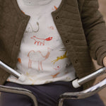 Dropped Shoulder Long Sleeve Top - Into The Wild