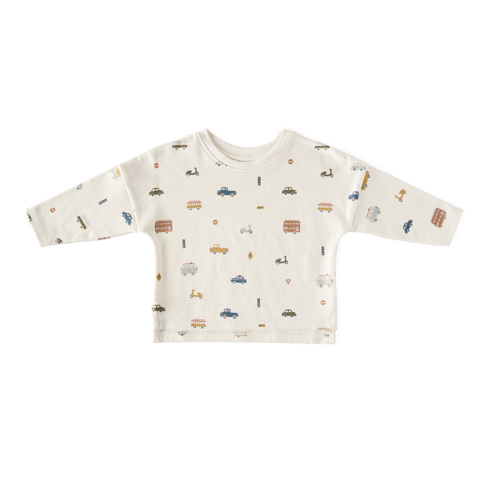 Dropped Shoulder Long Sleeve Top - Rush Hour