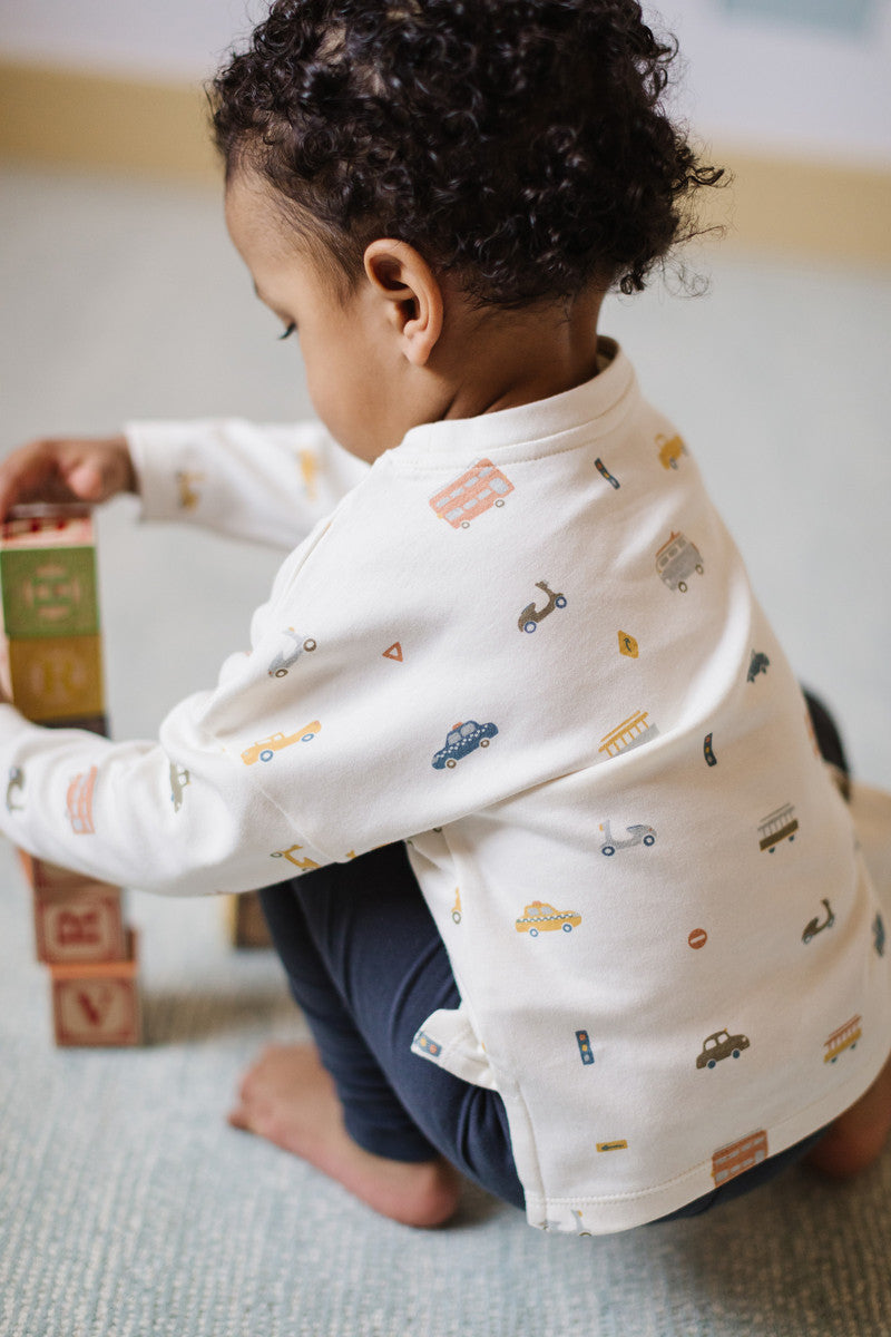 Dropped Shoulder Long Sleeve Top - Rush Hour