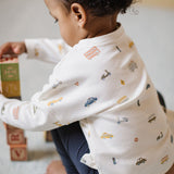 Dropped Shoulder Long Sleeve Top - Rush Hour