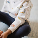 Dropped Shoulder Long Sleeve Top - Rush Hour