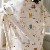 Dropped Shoulder Long Sleeve Top - Explore New York