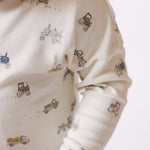 Dropped Shoulder Long Sleeve Top - Field Work